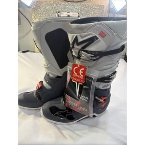 Alpinestars Tech 7 Boots Black Silver White Gold Motocross Enduro Tech Seven NWT